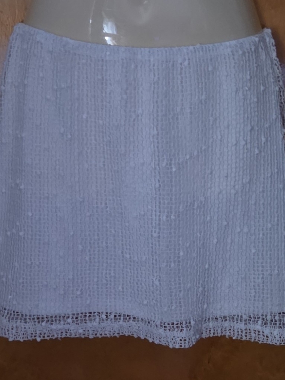 Princess Polly White Mini Skirt With  Fishnet Overlay And Sequins